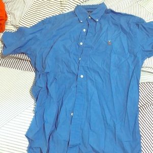 Polo Ralph Lauren Blue Short Sleeve Button Down